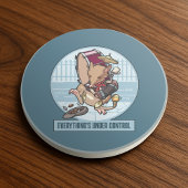 Grappige Bandicoot Alles is onder controle Cartoon Zandsteen Onderzetter