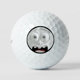 Grappige Bang Gezicht Golfballen