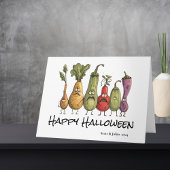 Grappige bang veggie Halloween groet Kaart