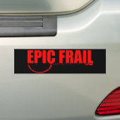grappige banjo bumpersticker (Op auto)
