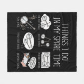 Grappige Banjo Speler Gifts Country Muziek Bluegra Fleece Deken (Voorkant (Horizontaal))