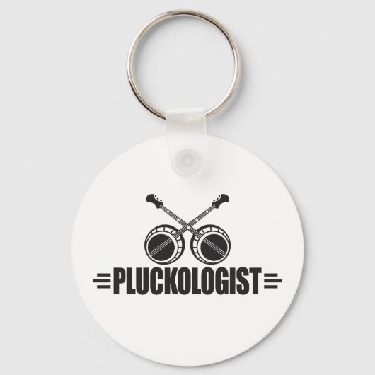 Grappige Banjo Speler Sleutelhanger (Voorkant)