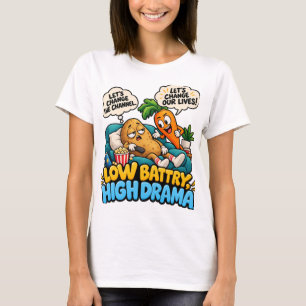 Grappige Bank Cute Aardappel Luie Dag Humor T-shirt