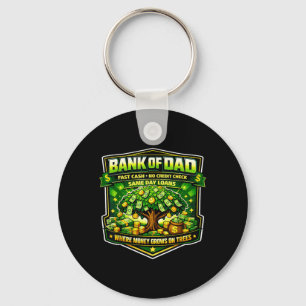 Grappige Bank van Papa Snel Cash Kredietcheck Vade Sleutelhanger