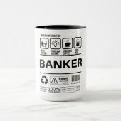 Grappige bankier Handling Informatie Mok (Midden)