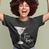 Grappige Bar Humor 'Tini Time Martini Cocktail Tri-Blend Shirt
