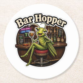 Grappige Bar Ronde Kartonnen Onderzetter