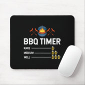 Grappige Barbecue Chef BBQ Timer Bier Drink Partij Muismat (Met muis)