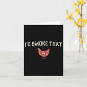 Grappige Barbecue Chicken Graphic Vrouwen Mannen V Kaart (Gele Bloem)