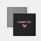 Grappige Barbecue Chicken Graphic Vrouwen Mannen V Magneet (Voorkant / Achterkant)