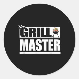 Grappige Barbecue Grill Master BBQ Lovers Bar-b-q  Ronde Sticker