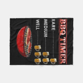 Grappige Barbecue Lover Beer Drink Drink Gift Idee Fleece Deken (Voorkant (Horizontaal))