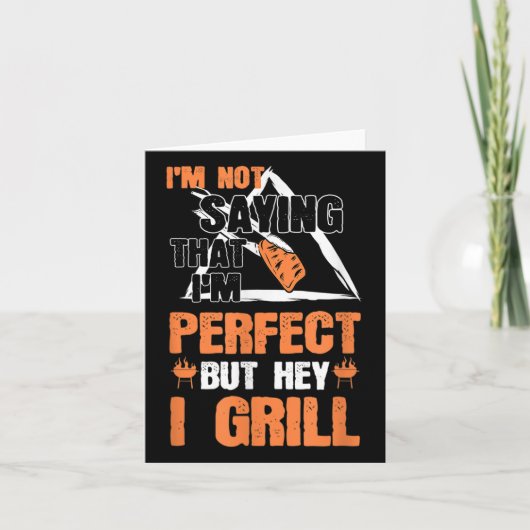 Grappige Barbecue Pun BBQ Grilling Chef Accessoire Kaart (Voorkant)