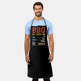 Grappige Barbecue Timer Aantal Bier Rare Medium Schort