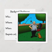 Grappige barbecue uitnodigingen Spectickles (Voorkant / Achterkant)