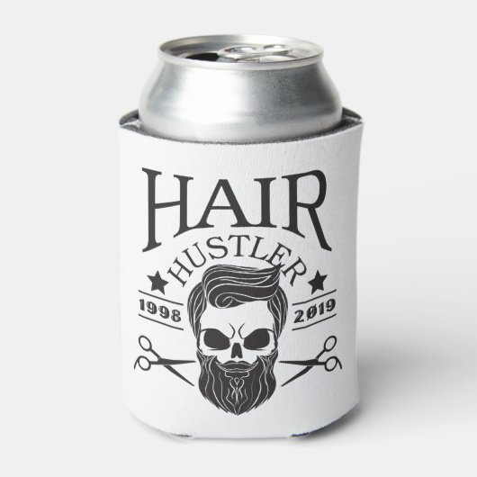 Grappige Barber Baard Haar Hustler 2019 Gift Blikjeskoeler (Blikje Voorkant)