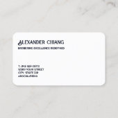 Grappige Barbershop Haarstylist Barber Kapsalon Visitekaartje (Achterkant)