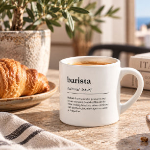 Grappige barista definitie moderne koffie woordenb espresso kop