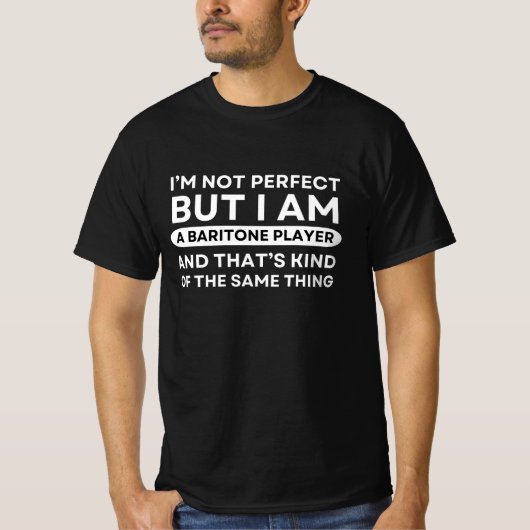 Grappige Baritonspeelster T-shirt (Voorkant)