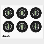 Grappige barman gewoon ronde sticker (Vel)