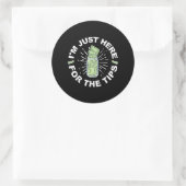 Grappige barman gewoon ronde sticker (Tas)