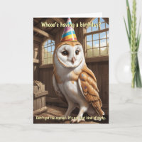 Grappige Barn Owl Verjaardag wensen voor alle leef