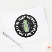Grappige Bartender Net Ronde Sticker (Envelop)
