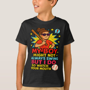 Grappige Baseball Moeder Citaat Voor Moederdag Cad T-shirt