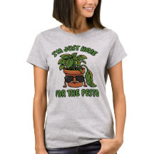 Grappige Basilicum Plant Pesto Liefhebber - Hier v