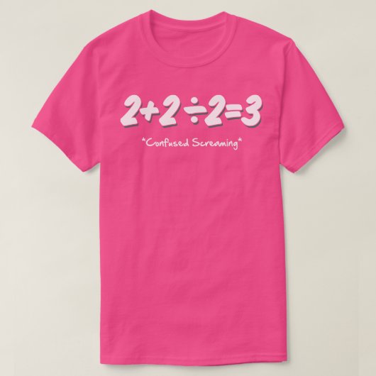 Grappige basis wiskunde t-shirt (Design voorkant)