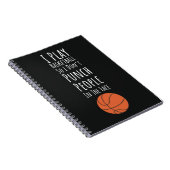 Grappige Basketbal Cadeaus Humor Speler Sport Ball Notitieboek (Rechterzijde)