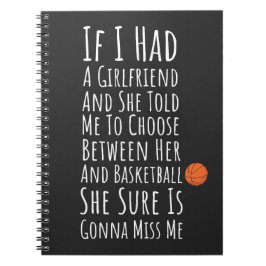 Grappige Basketbal Cadeaus Voor Hem Tienerjongens Notitieboek
