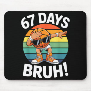 Grappige Basketbal Dabbing Bruh 67 School Dagen Le Muismat
