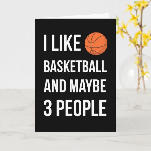 Grappige Basketbal Kaarten Atletische Kleinzoon Ne (Gele Bloem)