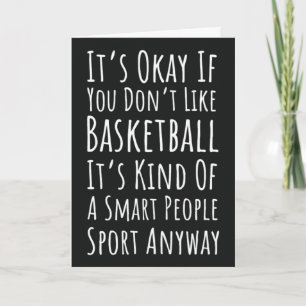Grappige Basketbal Kaarten Sport Team Speler Fan
