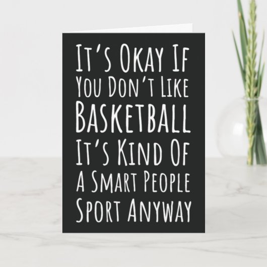 Grappige Basketbal Kaarten Sport Team Speler Fan (Voorkant)