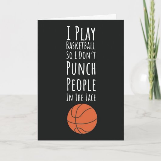 Grappige Basketbal Kaarten Team Humor Sporten (Voorkant)
