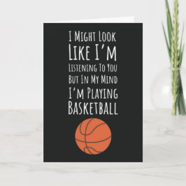 Grappige Basketbal Kaarten Voor Spelers Teamsporte
