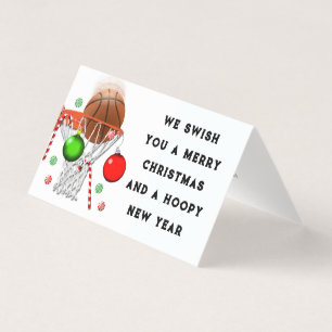 Grappige Basketbal Kerstkaarten Kaart
