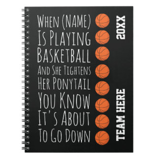 Grappige Basketbal Meisjes Team Spelers Cadeaus Vo Notitieboek