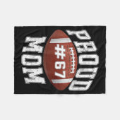 Grappige Basketbal Moeder 67 Meme Trots Mama Ontwe Fleece Deken (Voorkant (Horizontaal))
