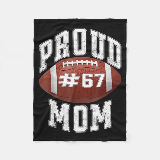 Grappige Basketbal Moeder 67 Meme Trots Mama Ontwe Fleece Deken (Voorkant)
