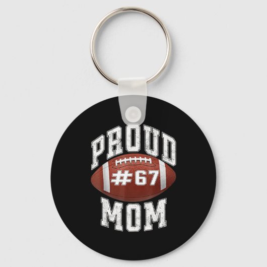 Grappige Basketbal Moeder 67 Meme Trots Mama Ontwe Sleutelhanger (Voorkant)