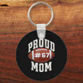 Grappige Basketbal Moeder 67 Meme Trots Mama Ontwe Sleutelhanger (Voorkant)
