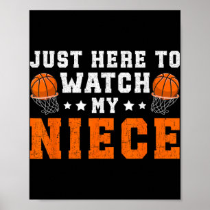 Grappige basketbal oom van een basketballer Uncl Poster