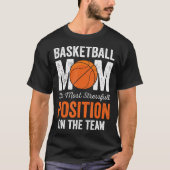 Grappige basketbal ouder basketbal mam t-shirt (Voorkant)