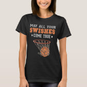 Grappige Basketbal Puns 3 Point Jongens Meisjes Ke T-shirt (Voorkant)