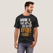 Grappige Basketbal Ref Hoops - Basketbal Scheidsre T-shirt (Voorkant volledig)