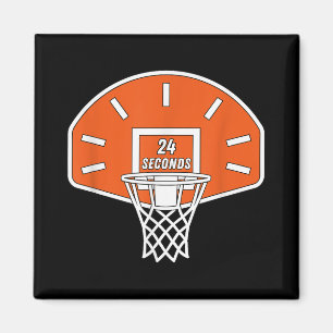 Grappige basketbal schot klok 24 seconden basketba magneet