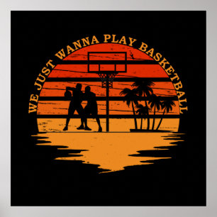 grappige basketbal spreuken poster
